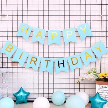 Растяжка Happy Birthday 16х11 см