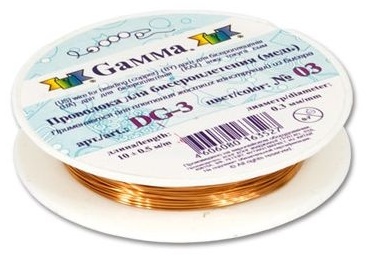Zlatka проволока DG-3 10 м золотистый 1 шт 