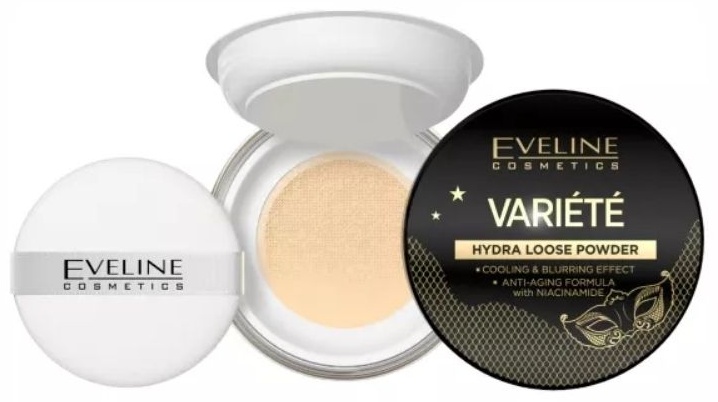 Eveline Cosmetics Рассыпчатая пудра Eveline с ниацинамидом variete рассыпчатая Рассыпчатая пудра Eveline с ниацинамидом variete полупрозрачный