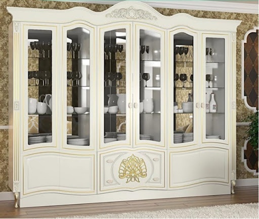 Шкаф-витрина AsiaBrand напольный Версаль 220х310х50 см