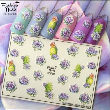 Fashion Nails слайдеры 3D 049 1 шт