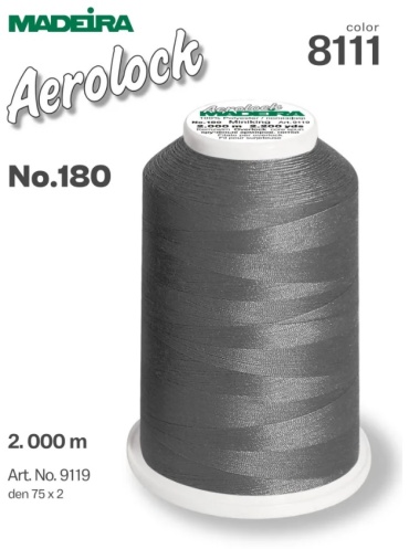 Нить оверлочная Aerolock №180 2200 яр / 2000 м 9119-8111