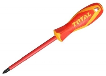 Total отвертка диэлектрическая THTISPH2100 PH2х100 мм, 1 шт.