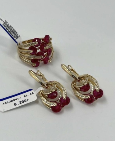 Ayala Collection YER87-98 вес 16.4 г золото, янтарь