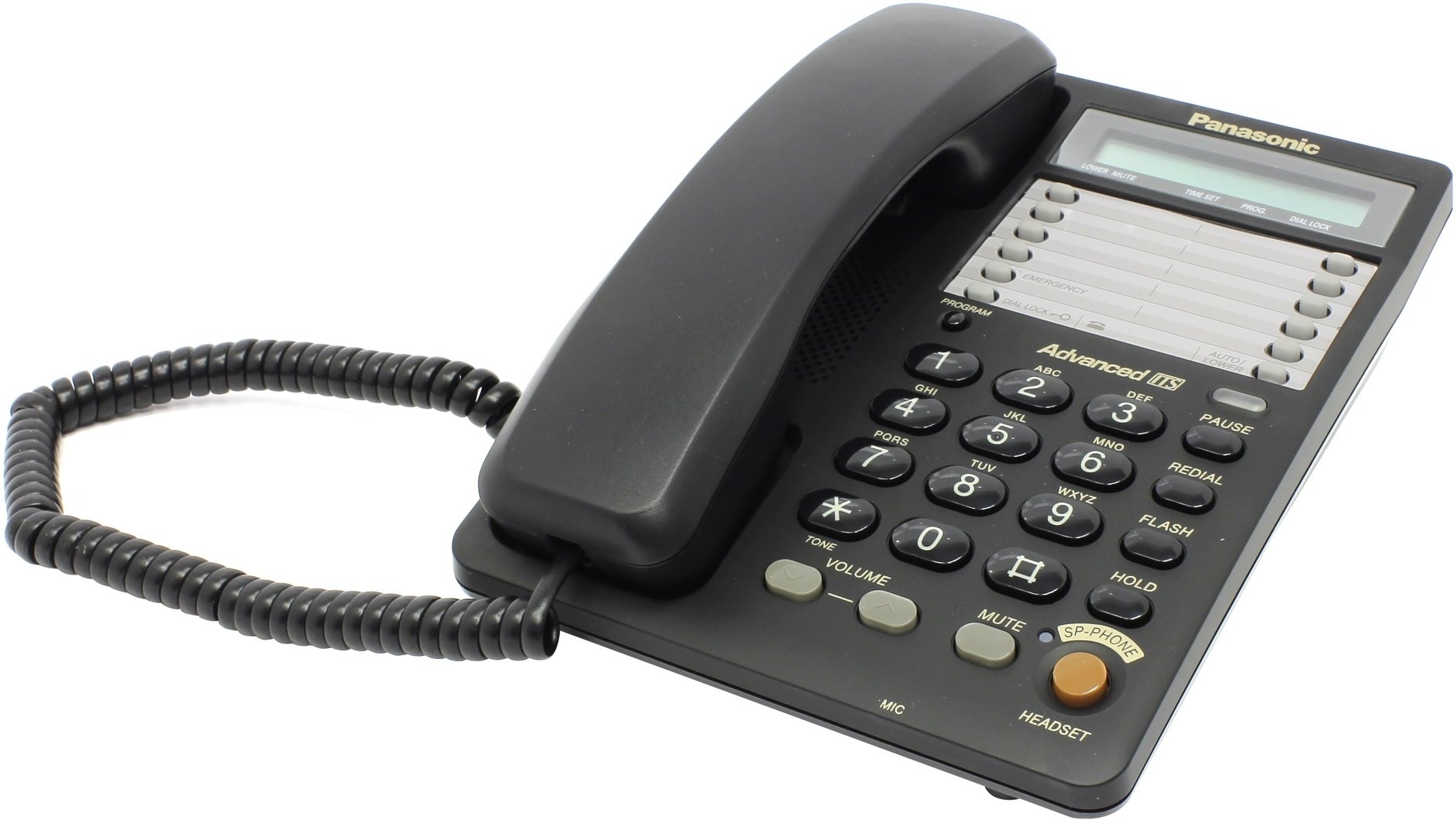 Купить Проводной телефон Panasonic KX-TS2365RUB черный в Алматы ...
