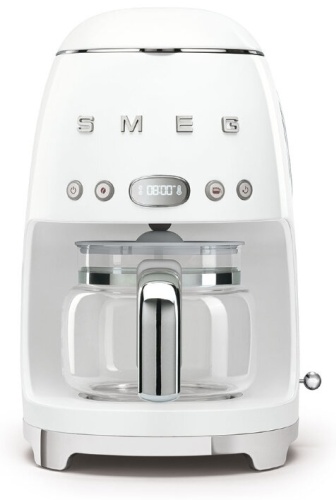 Кофеварка Smeg DCF02WHEU серебристый, белый