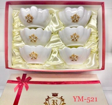 ROYAL CROWN салатник RY521 6 шт, керамика