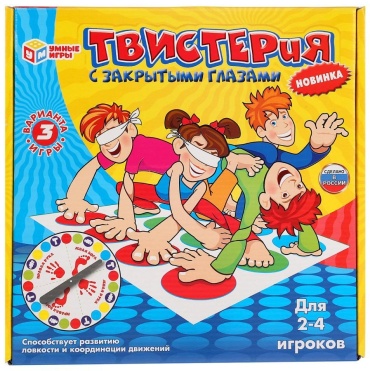 Настольная игра УМка Твистерия с закрытыми глазами