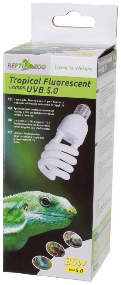Купить Аквариумное освещение Repti Zoo лампа Compact Tropical 5.0 26 Вт ...