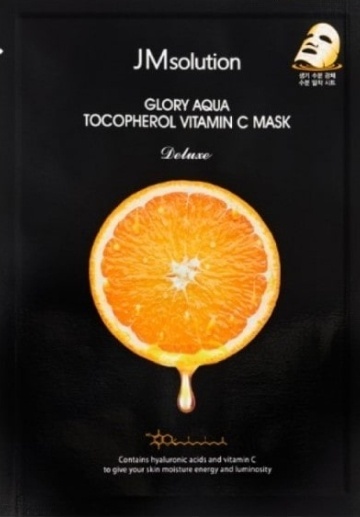 Маска для лица JMsolution тканевая Glory Aqua Tocopherol Vitamin C 1 шт