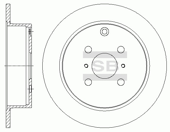Диски Sangsin Brake задние SD4073-M
