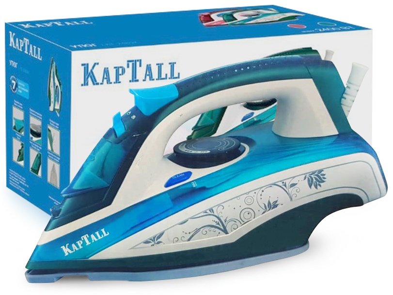 Утюг KapTall KT-24889K голубой, белый