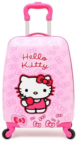 Чемодан KITTY пластик 26 л розовый