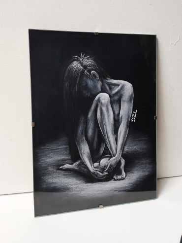 TZG картина Девушка под светом 18x24 см