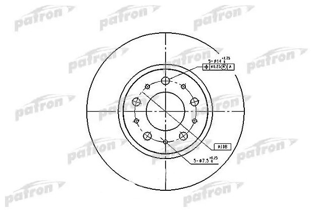Диски PATRON передние PBD1697