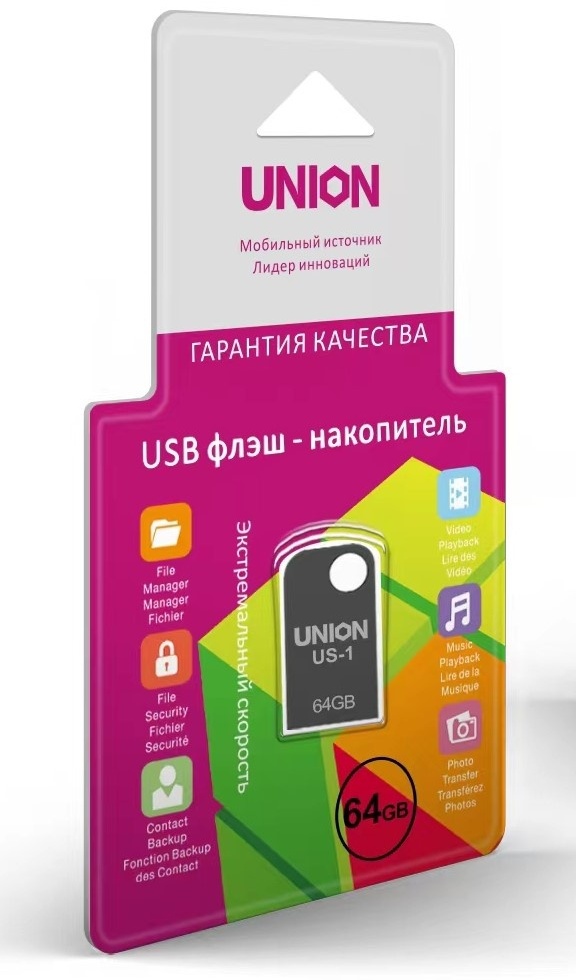 USB Flash карта Union US-1 64 Гб