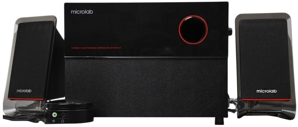 Купить Компьютерные колонки Microlab M-200 черный в Алматы – Магазин на ...