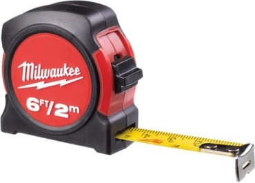 Milwaukee рулетка бытовая 48225502, 2 м х 12 мм