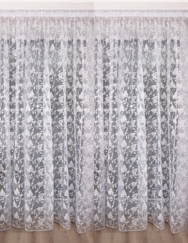 Тюль Organza 600x280 см 1 шт, органза, белый