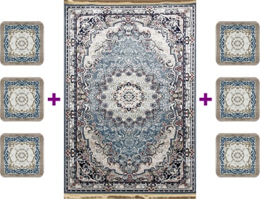 Ковер Bal Tekstil 250x400 см, короткий ворс, Казахстан