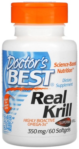 Doctor's Best Real Krill 350 mg 60 капсул