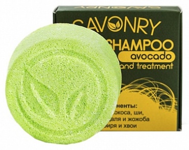 Savonry Avocado шампунь твердый 80 г