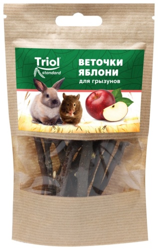 Triol Standard Веточки яблони для грызунов 40 г