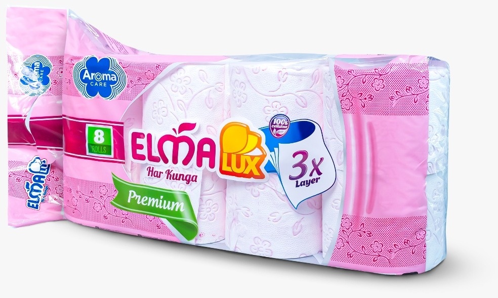 Туалетная бумага ELMA LUX 3-слойная 8 шт