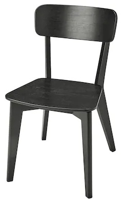 Стул IKEA Лисабо, 80x44x51 см, черный