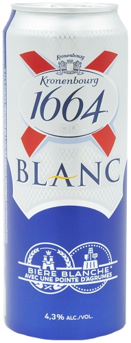 1664 Blanc пиво фильтрованное, светлое 4.3% 0.45 л