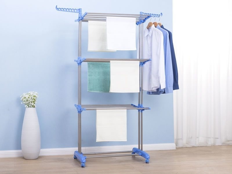 Сушилка напольная Youlite 64x126x170 см, кол-во уровней: 3, металл