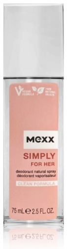 MEXX Simply парфюмированный спрей 75 мл, для женщин