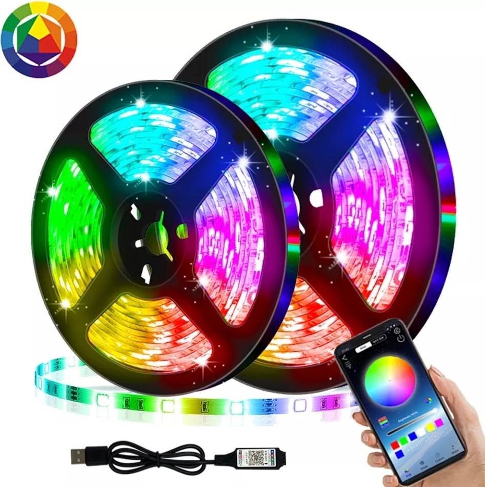 Светодиодная лента LED белый, желтый, зеленый, красный, синий 5 м