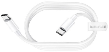 Кабель Borofone USB TypeC (M), 2 м, белый