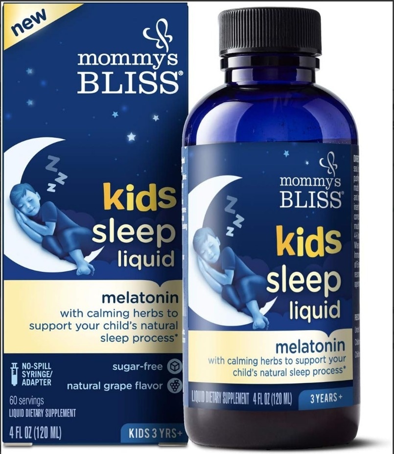 Купить Mommy's Bliss, Kids, жидкое средство для сна, мелатонин, для ...