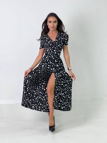 Повседневное платье KOKI FASHION черный, белый