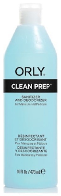 Orly Clean Prep средство для дезинфекции инструментов, средство для дезинфекции рук 473 мл