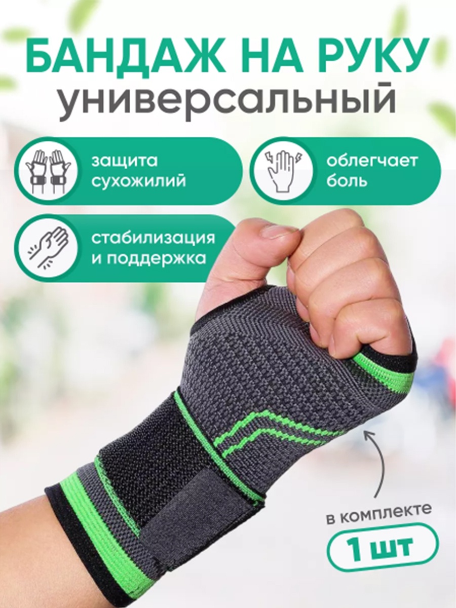 Бандаж Fit4you Support01 черный универсальный