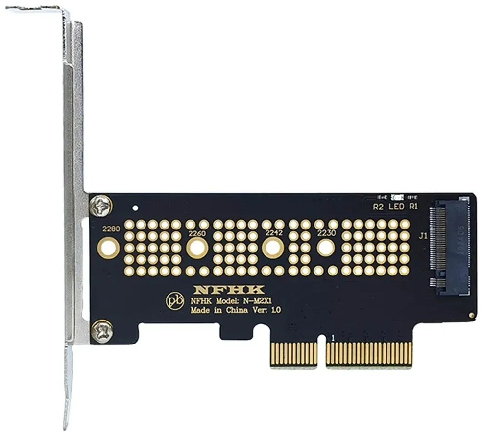 Купить Переходник PCI-E - M.2(NVMe) N-M2X1 в Алматы – Магазин на Kaspi.kz