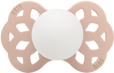 Пустышка силиконовая ночная BIBS Infinity Glow Symmetrical - Blush 6+ месяцев, мультиколор