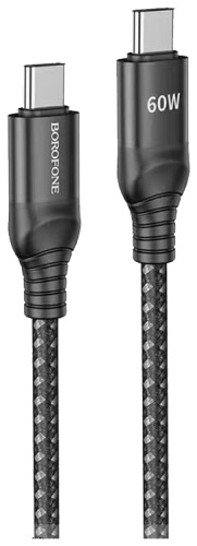 Кабель Borofone USB TypeC (M), 1 м, BX56 черный