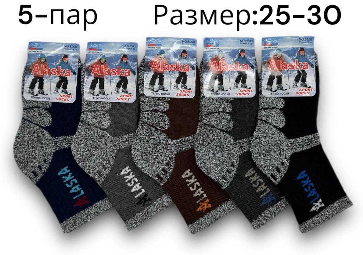 Носки Alaska 9 5 пар мультиколор 25-30