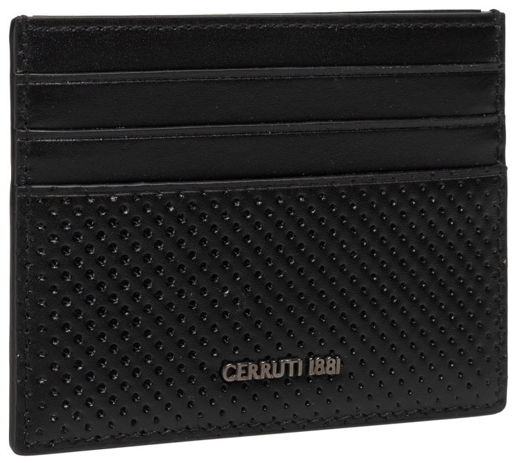 Картхолдер Cerruti натуральная кожа черный