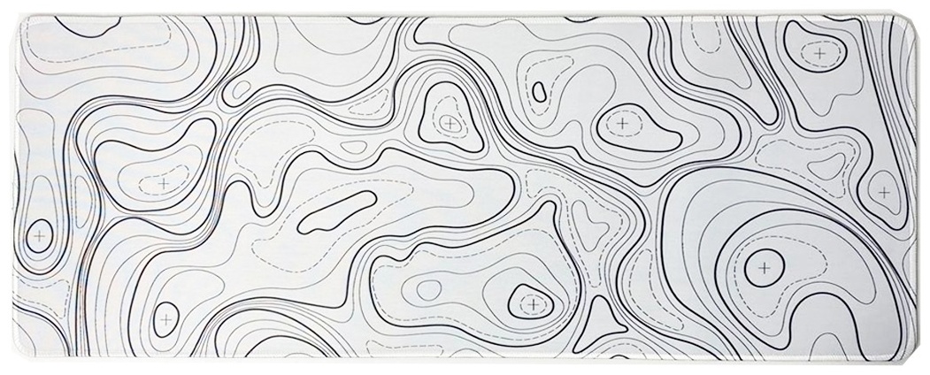 Коврик для мыши Simple Lines 147893-278455 800x300x3 мм белый