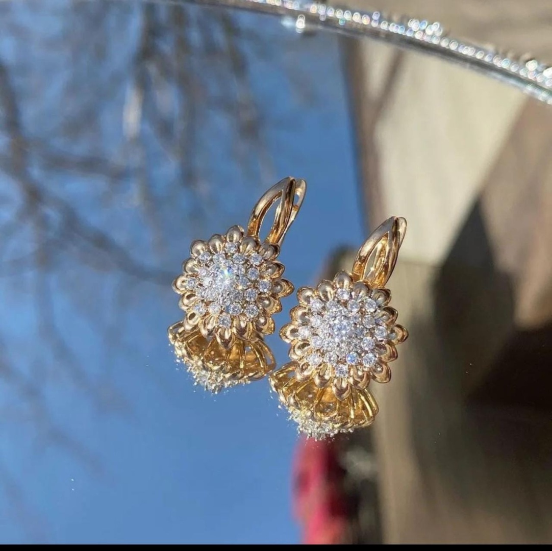 Купить Серьги Ювелиры России 537543 вес 5.11 г золото, без вставок в ...