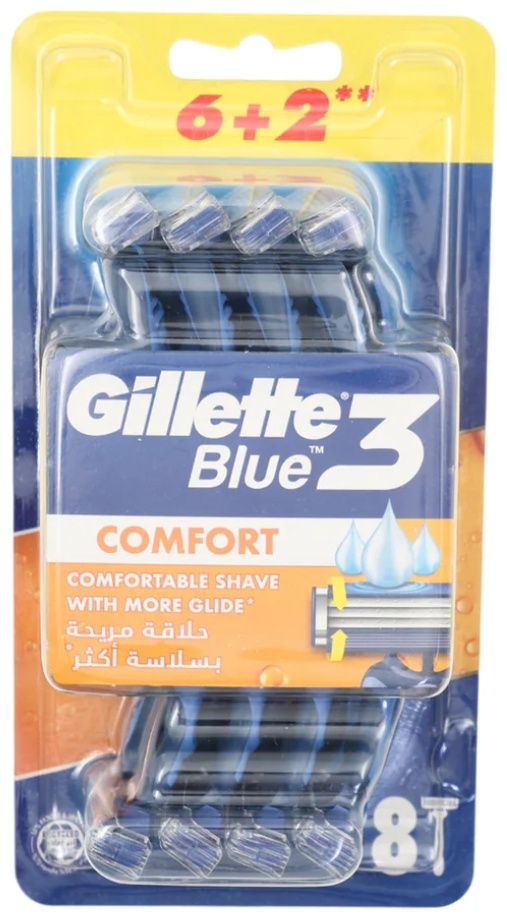 Gillette Blue 3 comfort бритвенный станок 8 шт