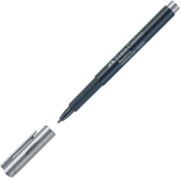 Маркер Faber-Castell 160751, 1 шт, 1.5 мм, серебро