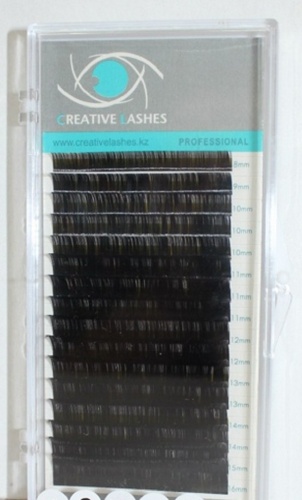 Creative lashes единичные D 0.10 мм черный 10 мм
