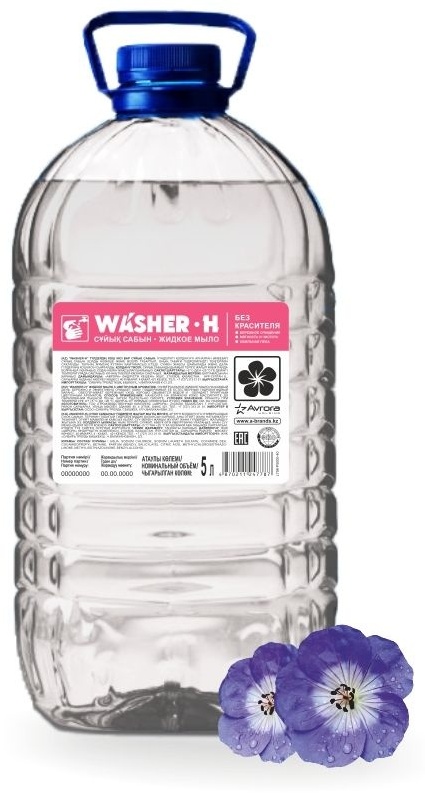 Жидкое мыло туалетное WASHER Цветочный 5000 мл
