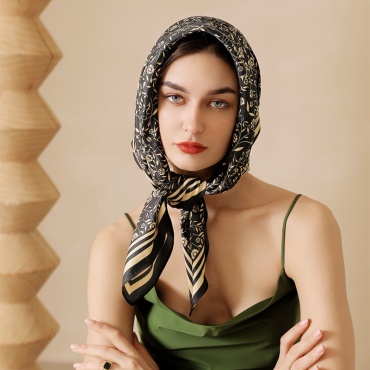 Платок FASHION хлопок, шерсть, вискоза 90 x 90 см